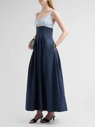 Simkhai Women's Maddy Cotton-Blend Cut-Out Midi Dress | Thumbnail 4 Simkhai Women's Maddy Cotton-Blend Cut-Out Midi Dress | Thumbnail 4