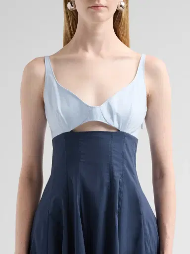Simkhai Women's Maddy Cotton-Blend Cut-Out Midi Dress | Thumbnail 5 Simkhai Women's Maddy Cotton-Blend Cut-Out Midi Dress | Thumbnail 5
