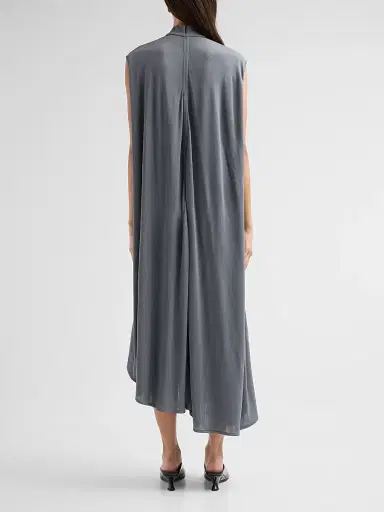 Bottega Veneta Women's Jersey Crêpe Brooch Asymmetric Midi Dress | Thumbnail 3 Bottega Veneta Women's Jersey Crêpe Brooch Asymmetric Midi Dress | Thumbnail 3