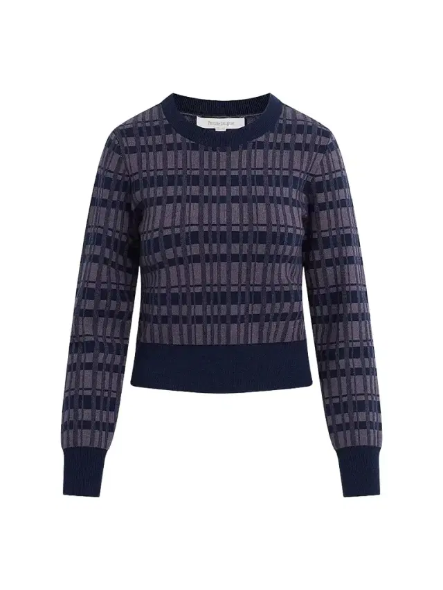 Favorite Daughter Women's Henry Plaid Knit Crewneck Sweater