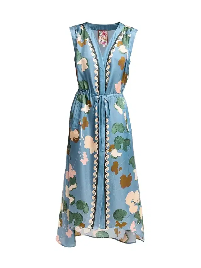 Women's Axelle Floral Satin Midi Dress