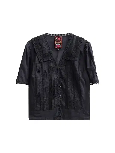 Johnny Was Women's Kayti Cotton Pintuck Blouse | Thumbnail 1 Johnny Was Women's Kayti Cotton Pintuck Blouse | Thumbnail 1
