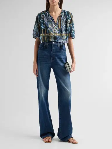 Johnny Was Women's Margot Cotton-Silk Tassel Top | Thumbnail 2