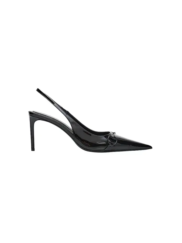 Gucci Women's Donna 80MM Patent Leather Slingback Pumps