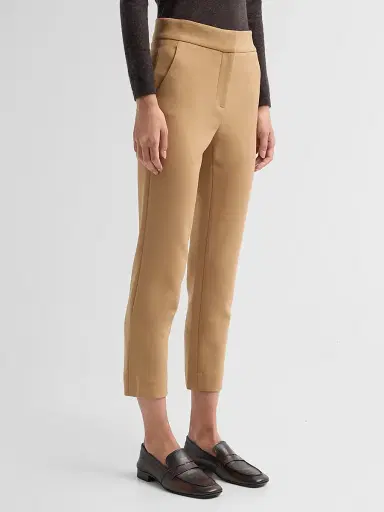 Veronica Beard Women's Renzo High-Rise Slim Cropped Pants | Thumbnail 4