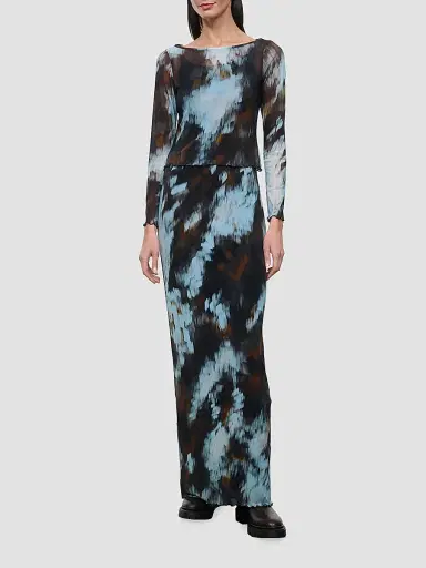 Staud Women's Zella Abstract Maxi Dress | Thumbnail 2