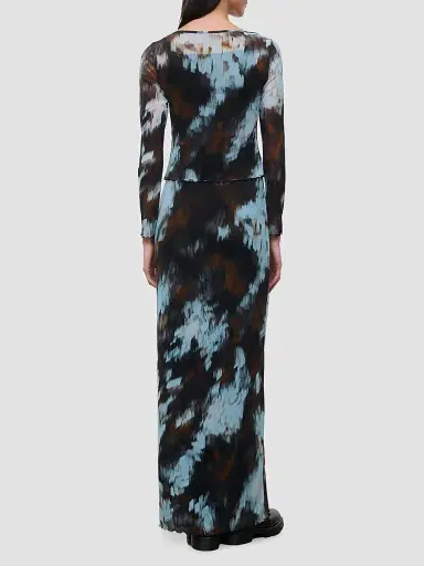 Staud Women's Zella Abstract Maxi Dress | Thumbnail 3