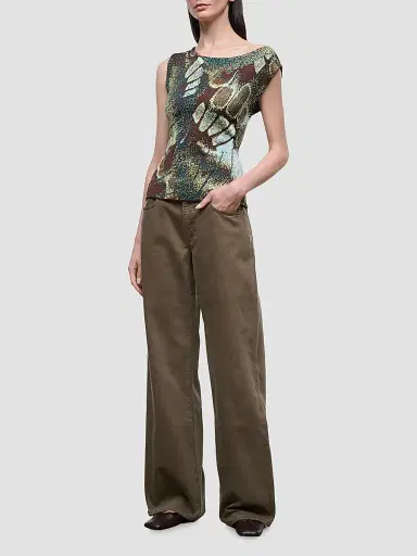 Staud Women's Veronica Butterfly Jacquard-Knit Top | Thumbnail 2
