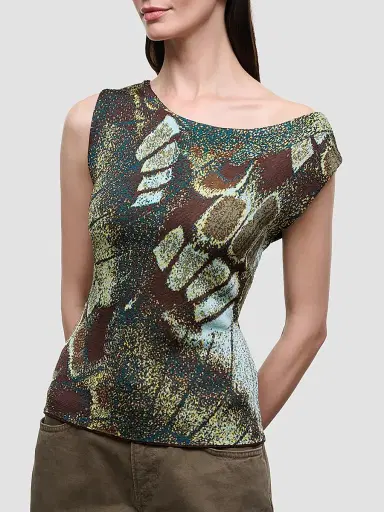 Staud Women's Veronica Butterfly Jacquard-Knit Top | Thumbnail 4