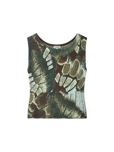 Staud Women's Veronica Butterfly Jacquard-Knit Top | Thumbnail 1