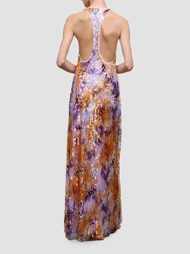 Staud Women's Juanita Sequin Racerback Maxi Dress | Thumbnail 3 Staud Women's Juanita Sequin Racerback Maxi Dress | Thumbnail 3