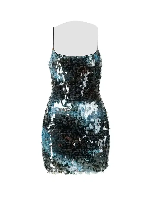 Staud Women's Sur Sequin Square-Neck Mini Dress
