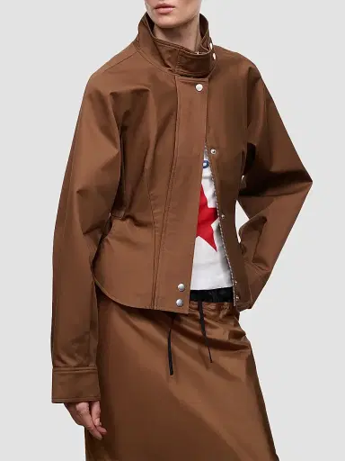 Staud Women's Archie Cotton Peplum Jacket | Thumbnail 4