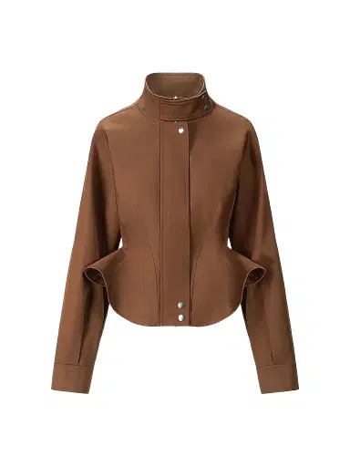Staud Women's Archie Cotton Peplum Jacket | Thumbnail 1