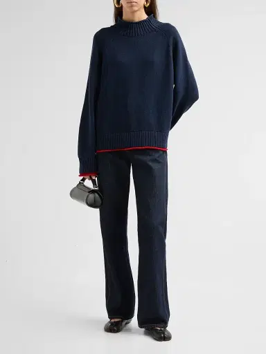 rag & bone Women's Hazel Rollneck Cotton-Wool Sweater | Thumbnail 2