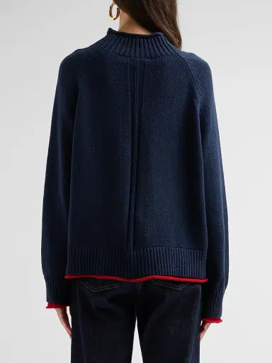 rag & bone Women's Hazel Rollneck Cotton-Wool Sweater | Thumbnail 3