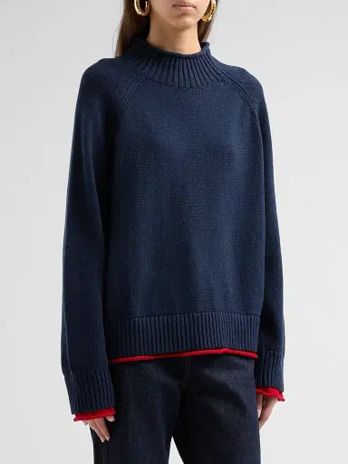 rag & bone Women's Hazel Rollneck Cotton-Wool Sweater | Thumbnail 4