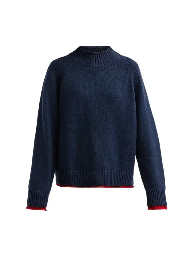 rag & bone Women's Hazel Rollneck Cotton-Wool Sweater