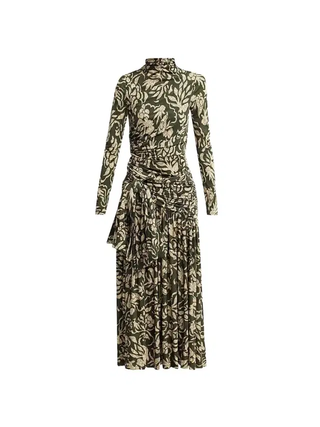 Ulla Johnson Women's Katy Draped Jersey Maxi Dress