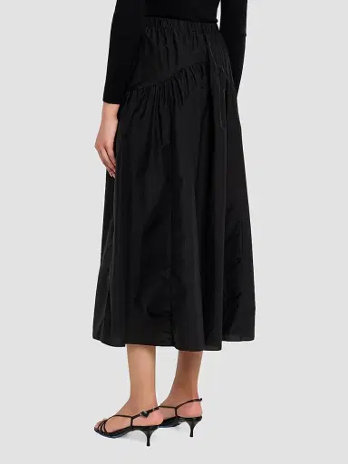 Theory Women's Yoke Cotton-Blend Midi Skirt | Thumbnail 3 Theory Women's Yoke Cotton-Blend Midi Skirt | Thumbnail 3