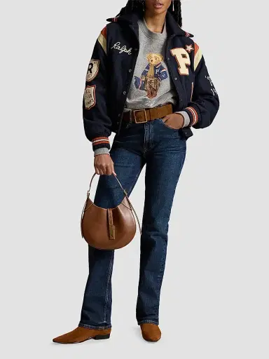 Polo Ralph Lauren Women's Polo Bear Cotton-Blend Fleece Sweatshirt | Thumbnail 2