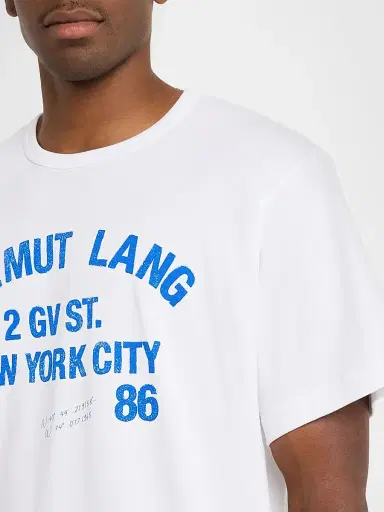 Helmut Lang Men's Varsity Cotton Crewneck T-Shirt | Thumbnail 5 Helmut Lang Men's Varsity Cotton Crewneck T-Shirt | Thumbnail 5