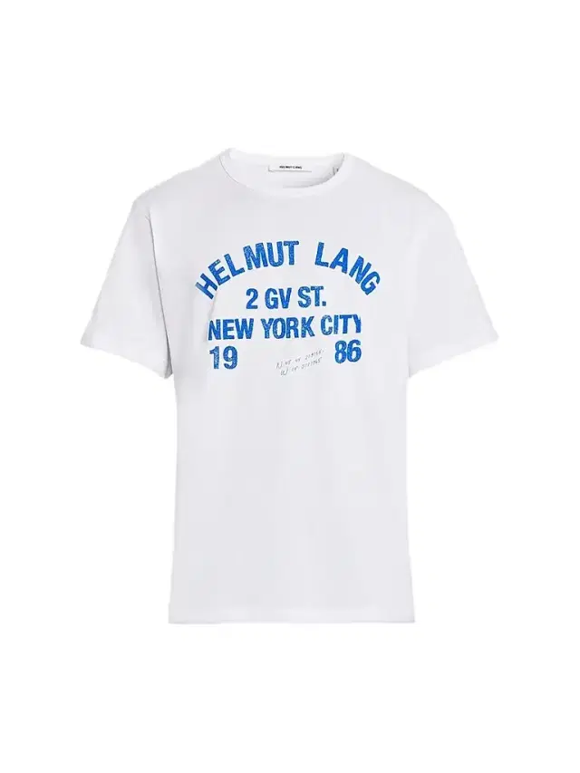Helmut Lang Men's Varsity Cotton Crewneck T-Shirt