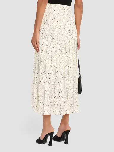 Theory Women's Polka Dot Pleated Midi Skirt | Thumbnail 3 Theory Women's Polka Dot Pleated Midi Skirt | Thumbnail 3