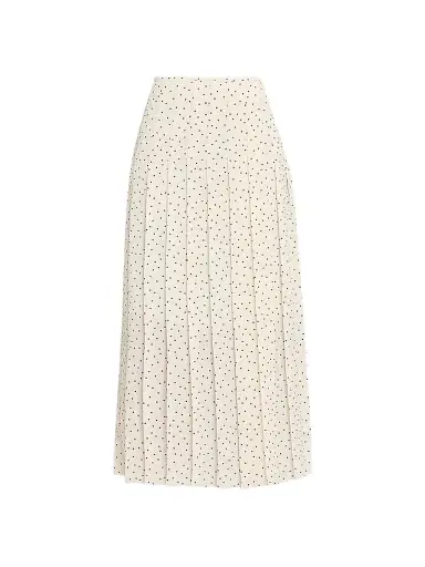 Theory Women's Polka Dot Pleated Midi Skirt | Thumbnail 1 Theory Women's Polka Dot Pleated Midi Skirt | Thumbnail 1