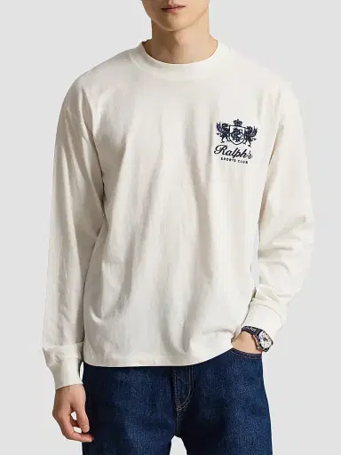 Polo Ralph Lauren Men's Relaxed-Fit Jersey Graphic T-Shirt | Thumbnail 4 Polo Ralph Lauren Men's Relaxed-Fit Jersey Graphic T-Shirt | Thumbnail 4