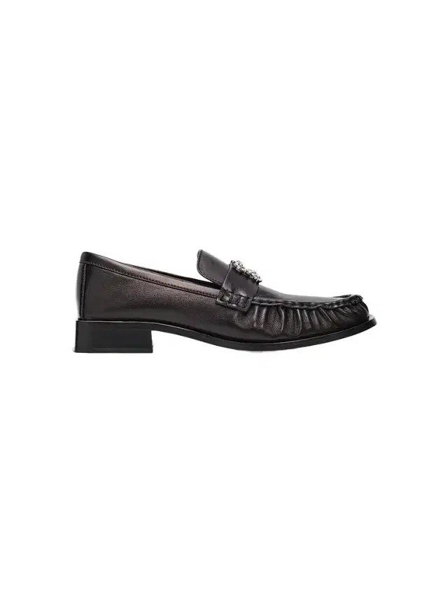 Roger Vivier Women's Embellished Buckle 25MM Leather Loafers