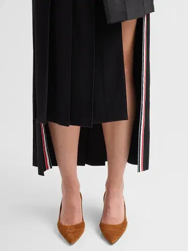 Thom Browne Women's Wingtip 50MM Suede Pumps | Thumbnail 2 Thom Browne Women's Wingtip 50MM Suede Pumps | Thumbnail 2