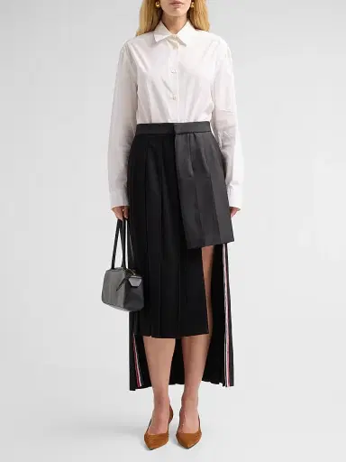 Thom Browne Women's Wingtip 50MM Suede Pumps | Thumbnail 3 Thom Browne Women's Wingtip 50MM Suede Pumps | Thumbnail 3