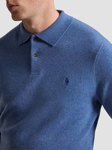 Polo Ralph Lauren Men's Wool Polo-Collar Sweater | Thumbnail 5 Polo Ralph Lauren Men's Wool Polo-Collar Sweater | Thumbnail 5