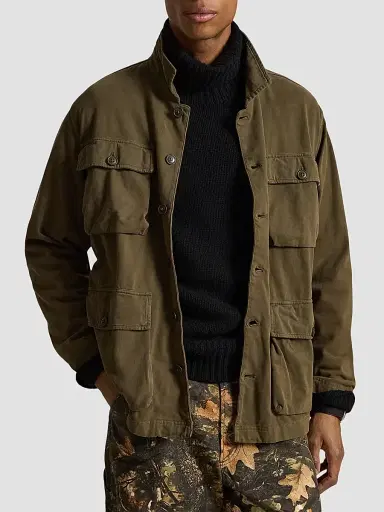 Polo Ralph Lauren Men's Moleskin Utility Overshirt | Thumbnail 4