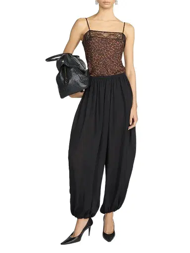 Frame Women's Delphine Leopard-Print Lace-Trim Silk Camisole | Thumbnail 1 Frame Women's Delphine Leopard-Print Lace-Trim Silk Camisole | Thumbnail 1