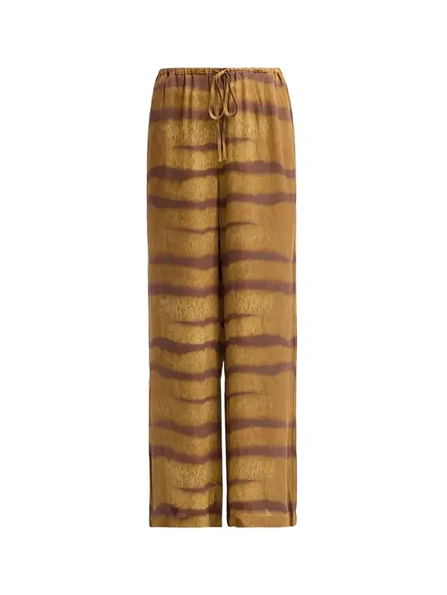Women's Tiger-Striped Silk Lounge Pants