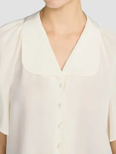 Frame Women's Silk Peter Pan-Collar Gala Shirt | Thumbnail 4