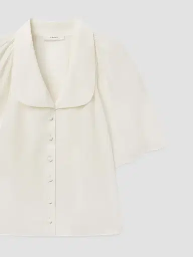 Frame Women's Silk Peter Pan-Collar Gala Shirt | Thumbnail 5