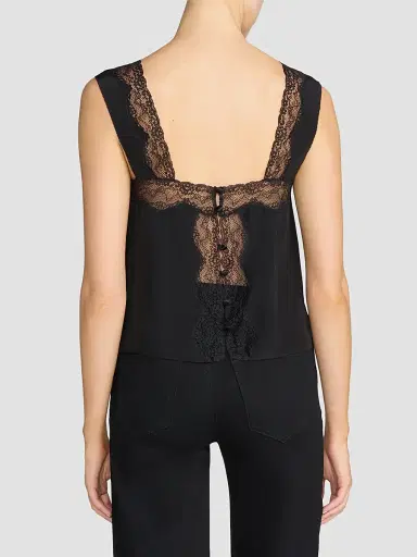 Frame Women's The Chandelier Lace-Trimmed Silk Cami Top | Thumbnail 3 Frame Women's The Chandelier Lace-Trimmed Silk Cami Top | Thumbnail 3