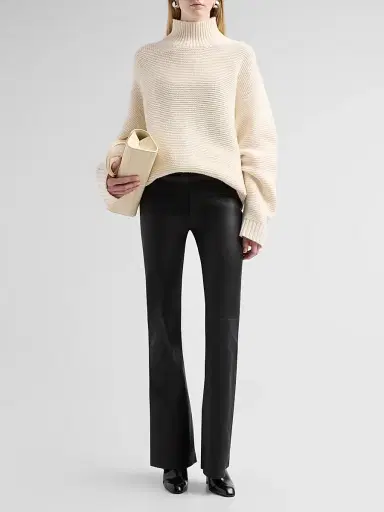 Frame Women's Leather Flared Pants | Thumbnail 2