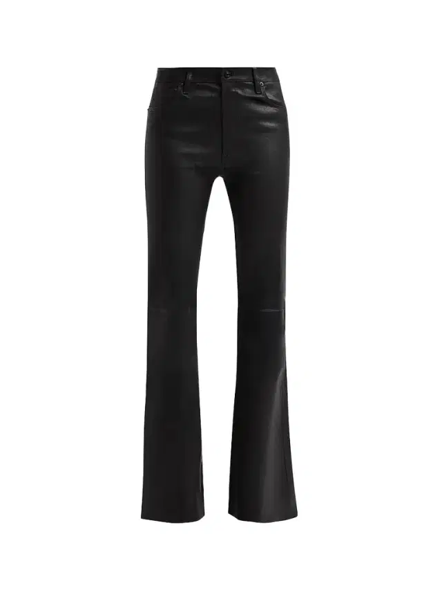 Women's Leather Flared Pants