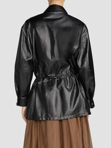 Frame Women's The Paper Leather Safari Jacket | Thumbnail 3 Frame Women's The Paper Leather Safari Jacket | Thumbnail 3