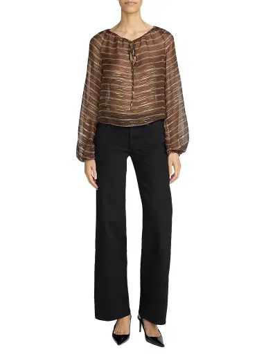 Frame Women's Le Slim Palazzo Low-Rise Wide-Leg Jeans | Thumbnail 1