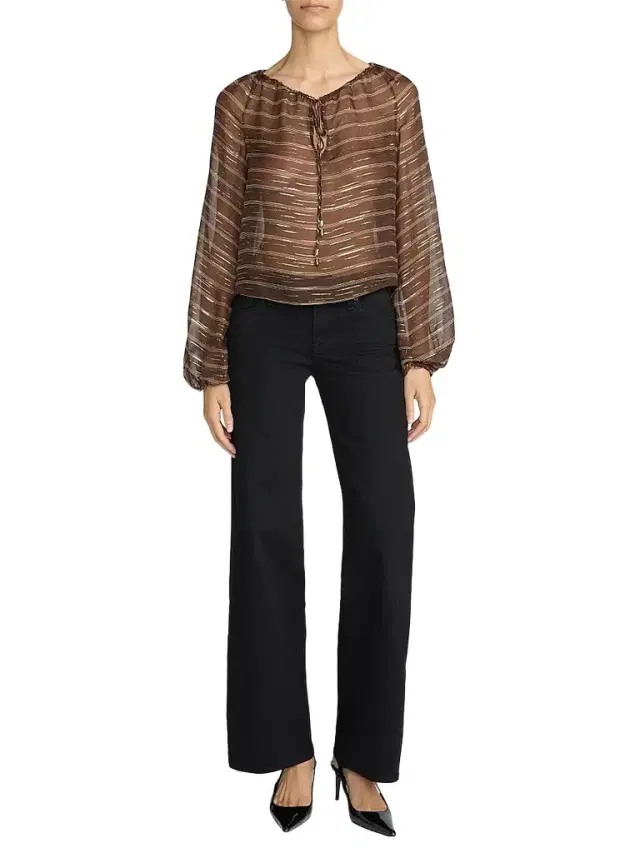 Women's Le Slim Palazzo Low-Rise Wide-Leg Jeans