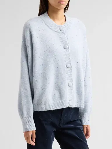 Frame Women's Fleck Cashmere Crewneck Cardigan | Thumbnail 4
