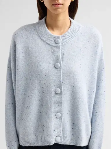 Frame Women's Fleck Cashmere Crewneck Cardigan | Thumbnail 5
