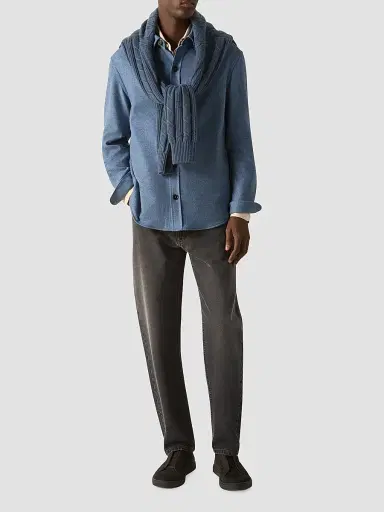 Zegna Men's Oasi Cashmere Overshirt | Thumbnail 2 Zegna Men's Oasi Cashmere Overshirt | Thumbnail 2