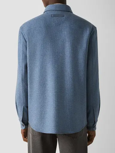 Zegna Men's Oasi Cashmere Overshirt | Thumbnail 4 Zegna Men's Oasi Cashmere Overshirt | Thumbnail 4