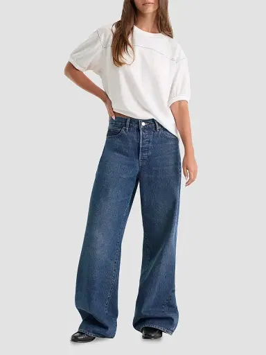 GOOD AMERICAN Women's Vintage Low-Slung Baggy Jeans | Thumbnail 2